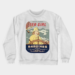 Sea Girl Norwegian Sardines Crewneck Sweatshirt